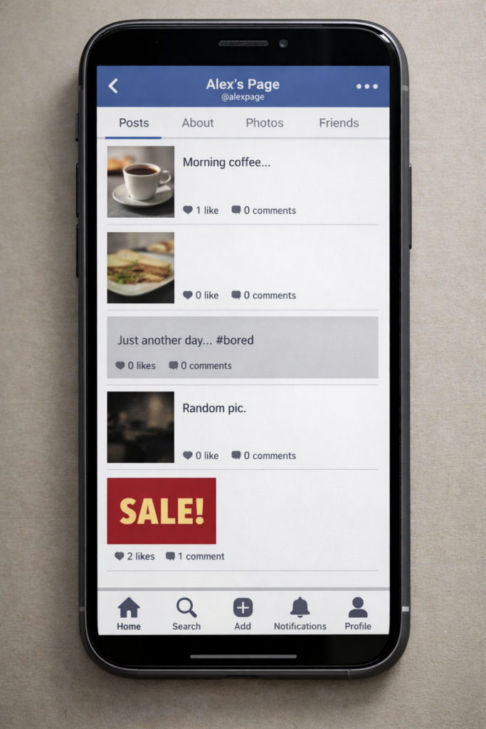low engagement social media poor content strategy example UAE